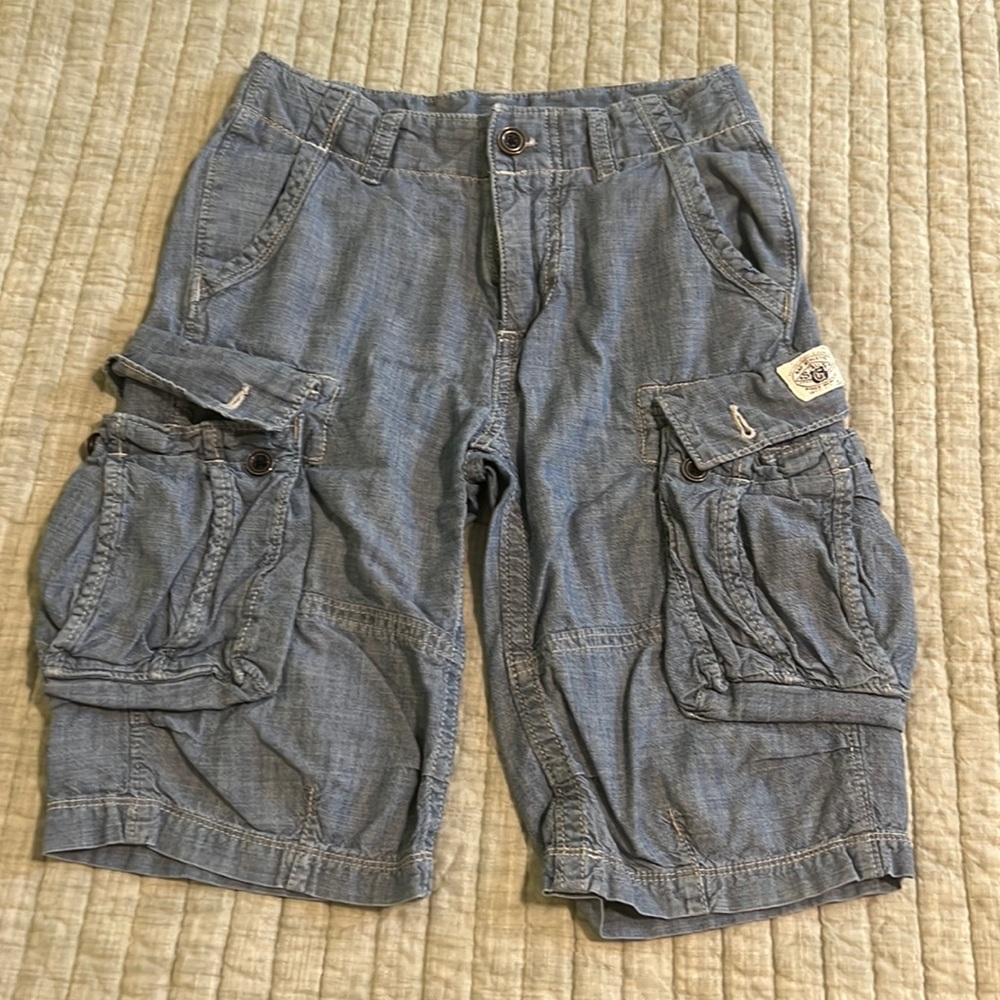 🔥🔥GAP denim cargo 100% cotton shorts